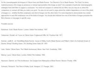 Cinematography Techniques in Citizen Cane and Blade Runner
