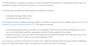 Comparative Advantage in Trade