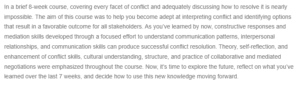 Conflict Case Analysis and Mediation-Theory and Practice