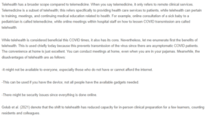 Telemedicine During COVID-19