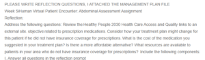 5iHuman Virtual Patient Encounter- Abdominal Assessment Assignment