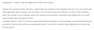 Analyzing Teacher Rights and FERPA Court Cases