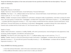 Comparing the Validity and Reliability of Two Tests