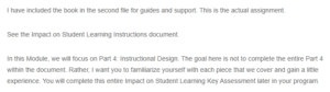 Description of an Instructional Unit