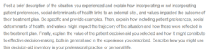 Peer Responses to The Role of Patient Preferences and Social Determinants in Shaping Effective Treatment Plans