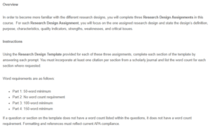 Research Design - Quantitative