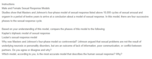 Sex Response Models