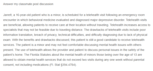 Telehealth for Adolescents- Enhancing Access to Behavioral Health Care