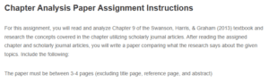 Chapter 9 Analysis- The Intersection of ADHD, Executive Function, and Reading Comprehension