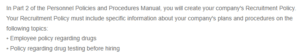 Recruitment Policy- Guidelines for Drug Testing, Employee Conduct, and Equal Employment Opportunities