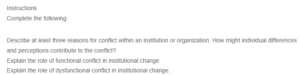 The Impact of Conflict on Institutions- Understanding Causes, Roles, and Resolution Strategies