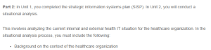 Analyzing the current internal and external health IT situation for the healthcare organization