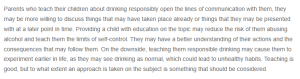 Discussion Response - Parental Guidance on Alcohol - The Pros and Cons of Teaching Responsible Drinking