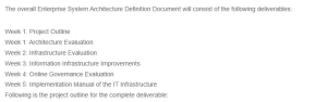 Enterprise System Architecture Analysis