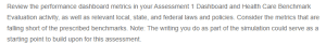 Evaluating Performance Metrics and Policy Compliance in Health Care- A Benchmark Analysis