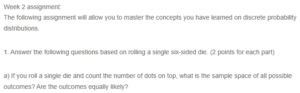 Exploring Discrete Probability Distributions- Analyzing Outcomes of a Six-Sided Die