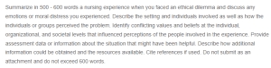 Navigating Ethical Dilemmas in Nursing- A Personal Account