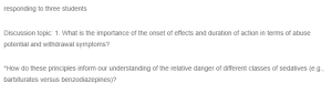 Peer Responses - Understanding Abuse Potential, Withdrawal, and Addiction Treatment Strategies for Sedatives and Opioids