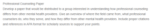 Professional Counseling- Origins, Roles, and Distinctions in Mental Health Care