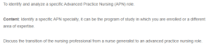 Role Analysis of Advanced Practice Nursing in Psychiatric Mental Health