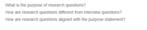 The Role of Research Questions - Purpose, Alignment, and Differences from Interview Questions