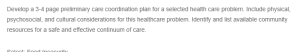 Preliminary Care Coordination Plan for Managing Type 2 Diabetes with Cardiovascular Risk