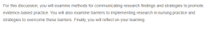 Communicating Research, Overcoming Barriers, and Promoting Evidence-Based Practice in Nursing