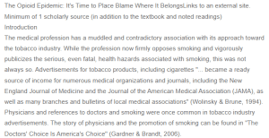 Doctors, Tobacco, and Opioids- A Comparative Analysis of Medical Ethics and Industry Influence