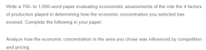 Evaluating the Role of the Four Factors of Production in Economic Concentration - An Analysis of Silicon Valley Technology Hub Economic Concentration