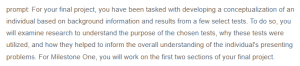 Milestone One - Analyzing Background Information and Test Results for Conceptualization