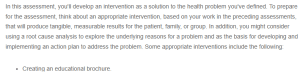 Patient, Family, or Population Health Problem Solution