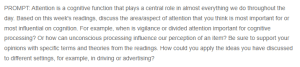 Peer Responses to The Role of Attention in Cognitive Processing - Impact and Applications