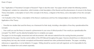 Application of Theoretical Concepts to Research