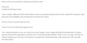 Budgeting for a Community Bible Church