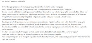 Epidemiology and Public Health in Cameroon