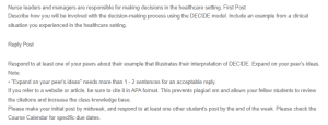 Nurse Leader and Manager Decisions