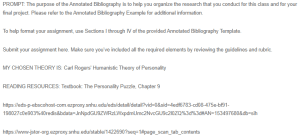 Annotated Bibliography - Carl Rogers' Humanistic Theory of Personality