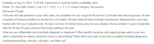 Case Study Discussion - Geriatric Chronic Condition
