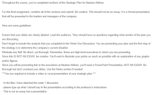 Final Strategic Plan - Alaska Airlines