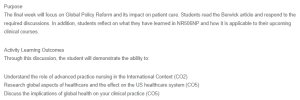 Global Policy Reform and its Impact on Patient Care