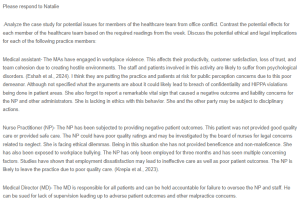 Implications of Workplace Conflict in Healthcare Settings