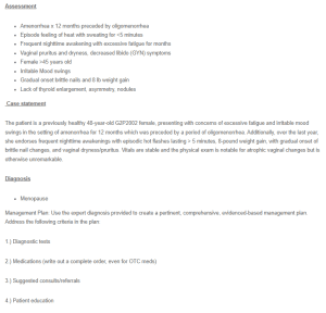 Management Plan - Menopause