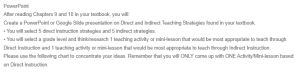 Presentation - Direct and Indirect Teaching Strategies