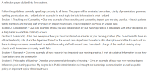Reflection - Effective Nursing Practice