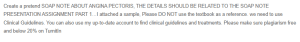 SOAP Note – Angina Pectoris