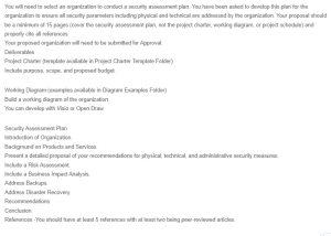 Security Assessment Plan Report - Swift Service Company