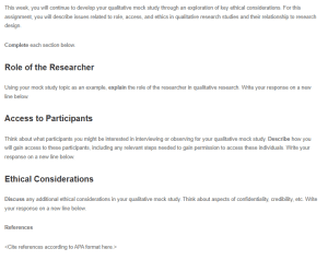The Role of the Researcher, Participant Access, and Ethical Considerations
