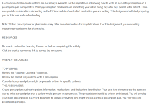 Writing Prescriptions - Outpatient Prescriptions
