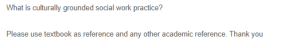 Culturally Grounded Social Work Practice