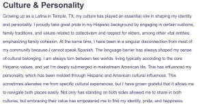Culture & Personality